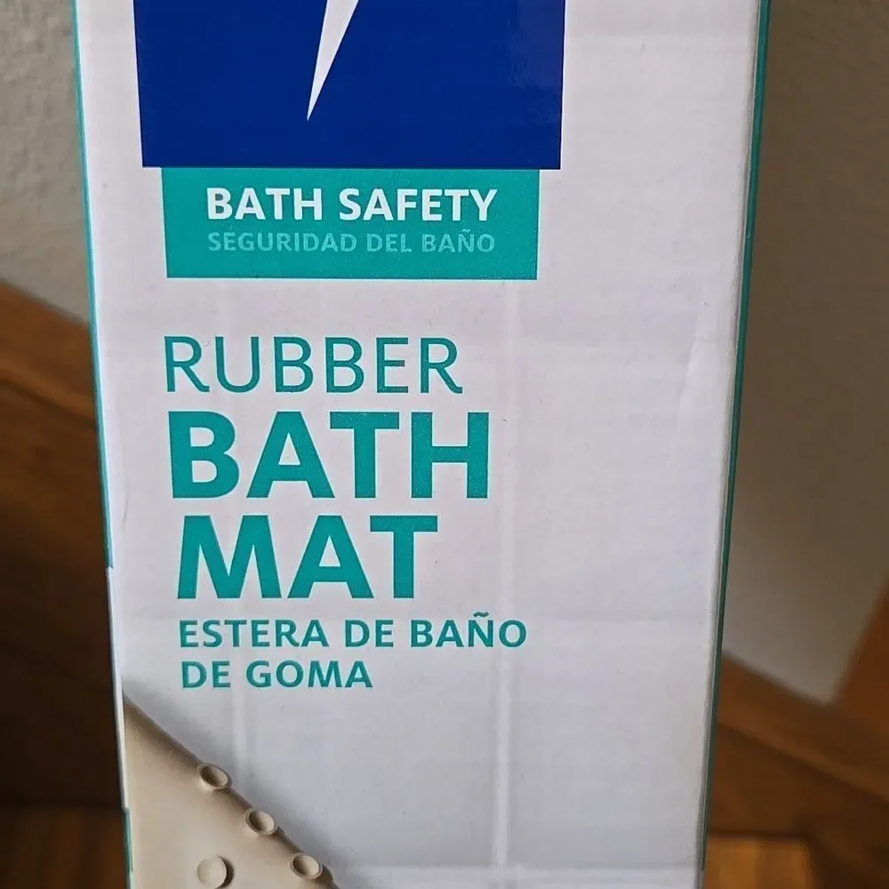 Bath Mat Unisex Safety Home Bathroom New Medline Off White Cream Men Women House